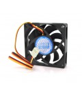 Кулер корпусный Pccooler F72, 70x70x15mm, 12V/0.26A, RPM 2500±10%, 3-pin, Black, Box