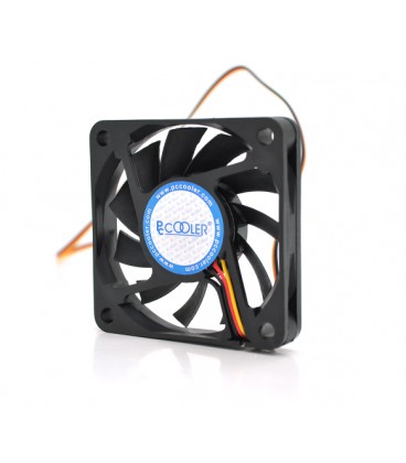 Кулер корпусный Pccooler F62, 60x60x10mm, 12V/0.13A, RPM 3500±10%, 3-pin + MOLEX, Black, Box