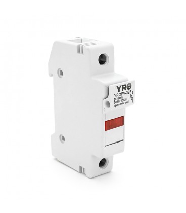 Корпус під плавкий запобіжник YROPV-32B, 25-30A, DC1000V, зі світловим індикатором, під запобіжник 10*38mm