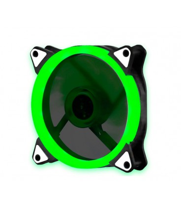 Кулер корпусной 12025 DC sleeve fan 3pin + 4pin - 120*120*25мм, 12V, 1100об/мин, Green, односторонний