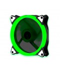 Кулер корпусной 12025 DC sleeve fan 3pin + 4pin - 120*120*25мм, 12V, 1100об/мин, Green, односторонний