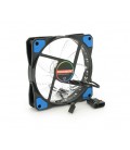 Кулер корпусной 12025 DC sleeve fan 3pin + 4pin - 120*120*25мм, 12V, 1100об/мин, Blue