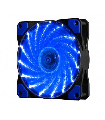 Кулер корпусной 12025 DC sleeve fan 4pin - 120*120*25мм, 12V, 1100об/мин, 15LED, Blue