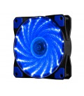 Кулер корпусной 12025 DC sleeve fan 4pin - 120*120*25мм, 12V, 1100об/мин, 15LED, Blue