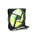 Кулер корпусной 12025 DC sleeve fan 4pin - 120*120*25мм, 12V, 1100об/мин, 15LED, Green