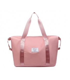 Дорожная сумка-трансформер для ручного багажа, 55x20x44cm, 56-75л.,Pink, 0.44кг