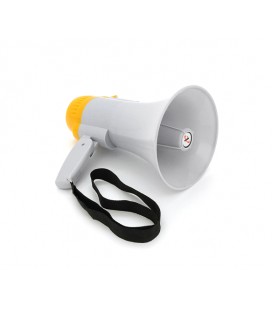 Громкоговоритель Megaphone HW-8C, 15W, питание от аккума, СЗУ, White/Yellow, Box