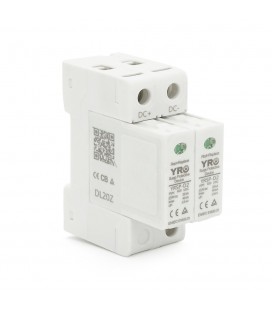 Фотогальванічний захист від перенапруги постійного струму YRSP-D2 DC SPD 2P 20-40KA 600VDC T2 ECONOMIC TYPE двополюсний
