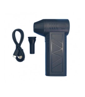 Ручной портативный турбовентилятор компрессор ZY7400-SE/PRO, 130000RPM, 52m/s, 51-60дБ, литиевая батарея4000 мА, 326г,70*45*120м