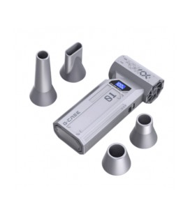 Ручной портативный турбовентилятор компрессор G-SM, 120000RPM, 52m/s, 70дБ, литиевая батарея5200 мА, 11Вт, 180г, 4 насадки,157*1