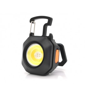 Фонарь Multifunctional LL-201-COB(White+Yellow+Red), multitool, встроенный аккумулятор, прикуриватель, USB кабель, магнит, караб