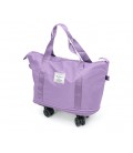 Дорожная сумка-трансформер, 55х22х80 cm, 56-75 л., колесики, Violet, 1,1 кг