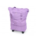 Дорожная сумка-трансформер, 55х22х80 cm, 56-75 л., колесики, Violet, 1,1 кг