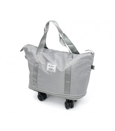Дорожная сумка-трансформер, 55х22х80 cm, 56-75 л., колесики, Grey, 1,1кг