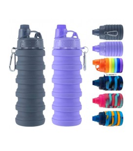 Силиконовая бутылка складная FAD-ZJ12/7 , 750мл , телескопическая