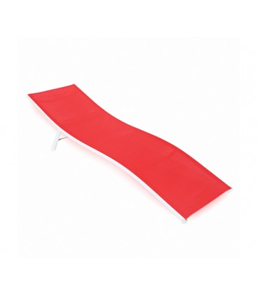 Шезлонг YT36405, 1890*540мм, Сетка, Red, OEM