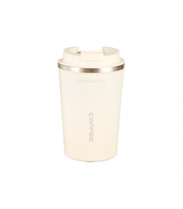 Термокружка Merlion из нержавеющей стали, объем 380 мл., белая