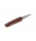 Нож складной A3710, ручка сталь + дерево, длина 215 мм, 118 гр, Box
