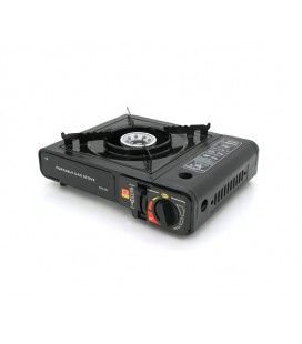 Портативная газовая плита MS-155A, под газовые баллоны бутан и пропан-бутан, Black, Box