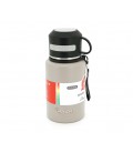 Термос Merlion из нержавеющей стали, с чашкой в чехле и ручкой для переноски, объем 600 мл., серый