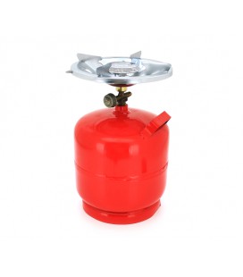 Металлический газовый баллон Intertool 8л