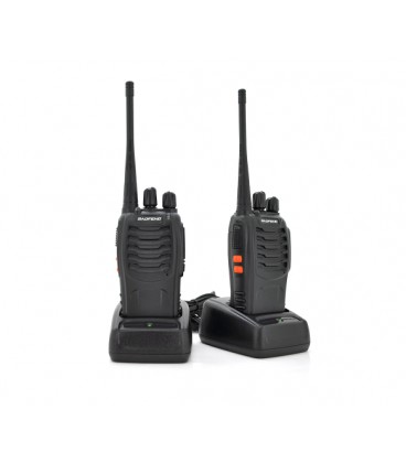Комплект беспроводных раций Baofeng BF-888S, корпус пластмасс, частота 400-470MHz, Black, BOX
