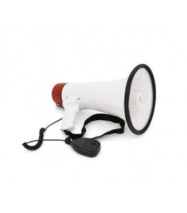 Громкоговоритель Megaphone ER-55U, 25W, питание от аккума 6В, СЗУ, White/Red, Box