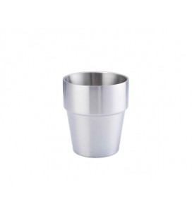 Стакан из нержавеющей стали, объем180ml, рифленный