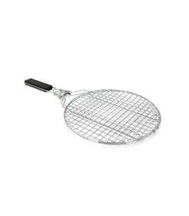 Решетка-гриль круглая, со съемной ручкой, 28x28cm, ручка 27cm