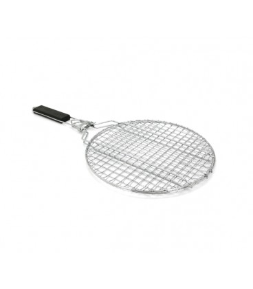 Решетка-гриль круглая, со съемной ручкой, 28x28cm, ручка 27cm