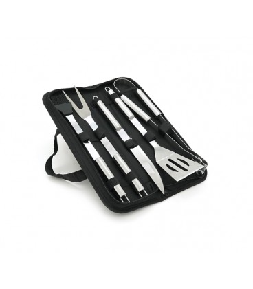 Набор из 5 предметов для барбекю, щипцы, вилка, лопатка, нож, кисточка, Bag