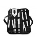 Набор из 5 предметов для барбекю, щипцы, вилка, лопатка, нож, кисточка, Bag