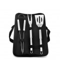 Набор из 3 предметов для барбекю, щипцы, вилка, лопатка, Bag