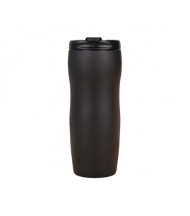 Термокружка Merlion из нержавеющей стали, объем 500 мл., черная, с откидной крышкой