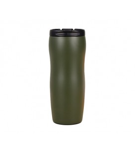 Термокружка Merlion из нержавеющей стали, объем 500 мл., зеленая, с откидной крышкой