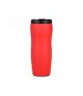 Термокружка Merlion из нержавеющей стали, объем 500 мл., красная, с откидной крышкой