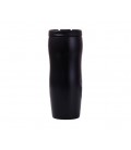 Термокружка Merlion из нержавеющей стали, объем 420 мл., черная, с откидной крышкой
