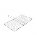 Решетка для гриля, 40х22 см, ручка 15 см, нержавеющая сталь