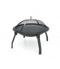 Гриль угольный круглый, 55х28 см, Black