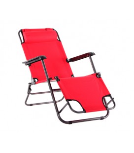 Кресло-шезлонг Круиз, 1240*610*800мм, Red, OEM