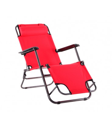 Кресло-шезлонг Круиз, 1240*610*800мм, Red, OEM