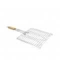 Решетка-гриль для рыбы, двойная, 28х28 cm, нержавеющая сталь