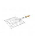Решетка-гриль для рыбы, двойная, 28х28 cm, нержавеющая сталь