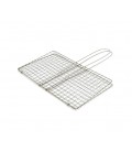 Решетка для гриля, 28х17 см, ручка 15 см, нержавеющая сталь