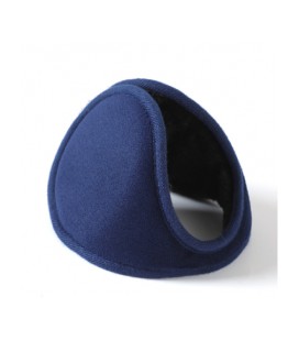 Зимние теплые амбушюры/наушники, плюш/бархат, синий