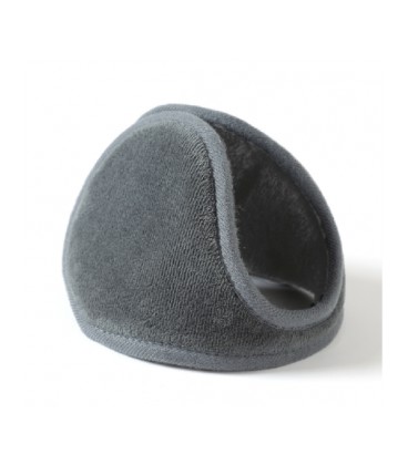 Зимние теплые амбушюры/наушники, плюш/бархат, серый