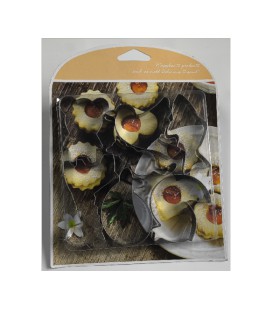 Формы для печенья из нержавеющей стали (животные) 7 предмета/фигурки,Blister