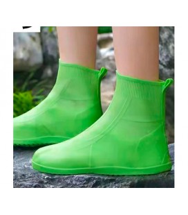 Латексные бахилы от воды и грязи, утолщенные, силиконовые, р.30-33, зеленые