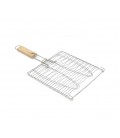 Решетка-гриль для рыбы, двойная, 22х22 cm, нержавеющая сталь
