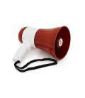 Громкоговоритель Megaphone ER-22BT, 15W, питание от аккума 18650, СЗУ, Red/White, Box